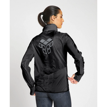 Load image into Gallery viewer, arena-womens-windbreaker-black-silver-005377-550-ontario-swim-hub-2