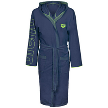 Load image into Gallery viewer, arena-zeal-plus-bathrobe-navy-lime-005308-200-ontario-swim-hub-1