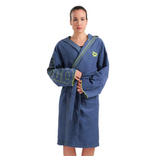 Load image into Gallery viewer, arena-zeal-plus-bathrobe-navy-lime-005308-200-ontario-swim-hub-4