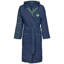 Load image into Gallery viewer, arena-zeal-plus-junior-bathrobe-navy-lime-005309-200-ontario-swim-hub-1