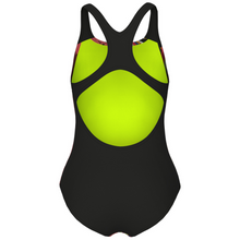 Load image into Gallery viewer, girls-swimsuit-arena-palette-swim-pro-back-calypso-coral-black-black-007918-350-ontario-swim-hub-4
