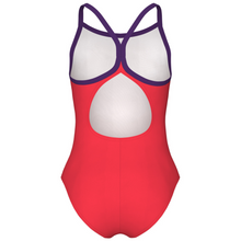 Load image into Gallery viewer, girls-swimsuit-arena-star-graphic-lightdrop-back-bright-coral-plum-008369-909-ontario-swim-hub-4