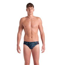 Load image into Gallery viewer, mens-arena-fireflow-swim-briefs-black-multi-008599-550-ontario-swim-hub-5