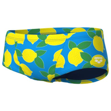 Load image into Gallery viewer, mens-arena-lemons-swim-low-waist-short-turquoise-multi-010707-858-ontario-swim-hub-2