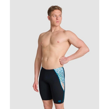 Load image into Gallery viewer,     mens-arena-planet-water-swim-jammer-black-white-multi-006751-510-ontario-swim-hub-5