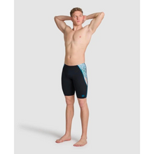 Load image into Gallery viewer,     mens-arena-planet-water-swim-jammer-black-white-multi-006751-510-ontario-swim-hub-7