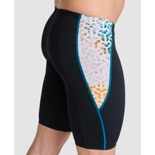 Load image into Gallery viewer,    mens-arena-planet-water-swim-jammer-black-white-multi-006751-510-ontario-swim-hub-9