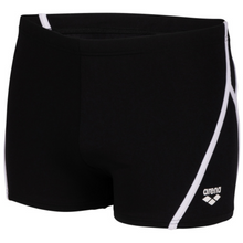 Load image into Gallery viewer, mens-arena-pro-file-swim-shorts-black-white-006674-510-ontario-swim-hub-1