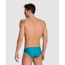 Load image into Gallery viewer,     mens-arena-starfish-swim-brief-turquoise-multi-006670-801-ontario-swim-hub-6