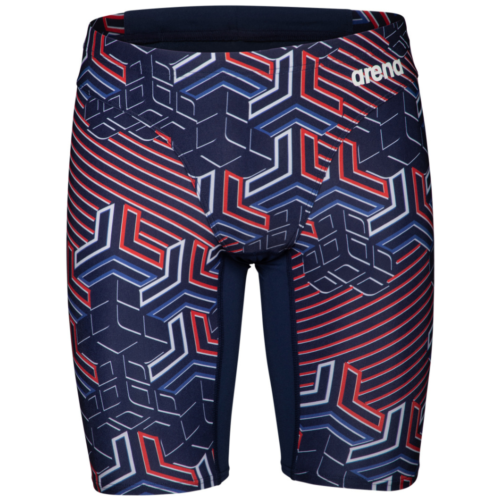 ARENA Maillot de bain Performance Kikko Pro Challenge Back pour femme, Bleu marine/rouge équipe, 22 ARENA Maillot de bain Performance Kikko Pro Challenge Back pour femme, Bleu marine/rouge équipe, 22