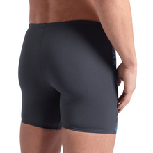 Load image into Gallery viewer, mens-arena-swim-mid-jammer-straight-lines-asphalt-blue-river-007124-580-ontario-swim-hub-2