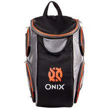 Load image into Gallery viewer, onix-pickleball-backpack-paddle-bag-black-grey-orange-hkz0001-ontario-swim-hub-1