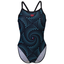 Load image into Gallery viewer, womens-arena-fireflow-swimsuit-challenge-back-black-multi-black-008598-550-ontario-swim-hub-2