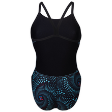 Load image into Gallery viewer, womens-arena-fireflow-swimsuit-challenge-back-black-multi-black-008598-550-ontario-swim-hub-4