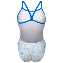 Load image into Gallery viewer, womens-arena-fireflow-swimsuit-challenge-back-blue-river-white-multi-008598-810-ontario-swim-hub-4