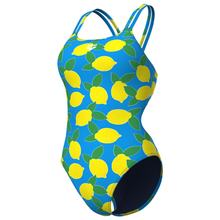 Load image into Gallery viewer, womens-arena-lemons-swimsuit-lace-plus-back-turquoise-multi-multi-turquoise-010704-858-ontario-swim-hub-2
