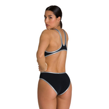 Load image into Gallery viewer, womens-arena-one-biglogo-swimsuit-black-silver-001198-555-ontario-swim-hub-6