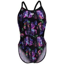 Load image into Gallery viewer, womens-arena-rose-texture-xcross-back-swimsuit-multi-black-black-006641-505-ontario-swim-hub-2