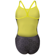 Load image into Gallery viewer, womens-arena-swimsuit-camo-kikko-challenge-back-soft-green-black-multi-007160-650-ontario-swim-hub-4