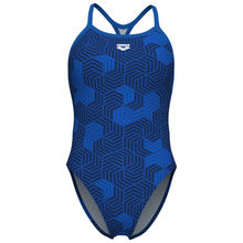 Load image into Gallery viewer, womens-arena-swimsuit-geometry-booster-back-multi-navy-royal-010178-770-ontario-swim-hub-2