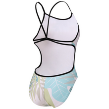 Load image into Gallery viewer, womens-arena-swimsuit-light-floral-lace-back-black-white-multi-007156-550-ontario-swim-hub-2