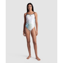 Load image into Gallery viewer, womens-arena-swimsuit-light-floral-lace-back-black-white-multi-007156-550-ontario-swim-hub-7