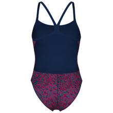 Load image into Gallery viewer, womens-arena-swimsuit-snake-skin-challenge-back-navy-team-navy-010156-417-ontario-swim-hub-4