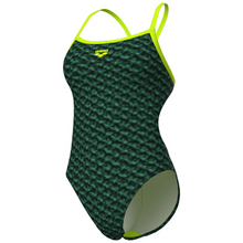 Load image into Gallery viewer, womens-swimsuit-arena-monogram-challenge-back-dark-sage-multi-artic-lime-008946-660-ontario-swim-hub-1