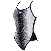 Load image into Gallery viewer, ONLY SIZE 24 - WOMEN'S TRIANGLE PRISM SUPERFLY BACK - BLACK - OntarioSwimHub