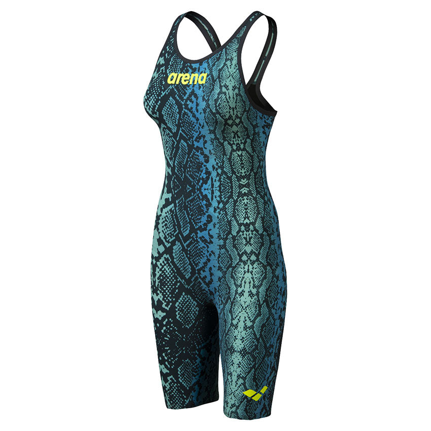 ARENA WOMEN'S POWERSKIN CARBON AIR2 OPEN BACK LIMITED EDITION - BLUE PYTHON