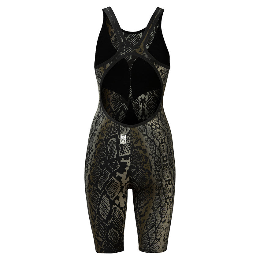 ARENA WOMEN'S POWERSKIN CARBON AIR2 OPEN BACK LIMITED EDITION - BLACK PYTHON