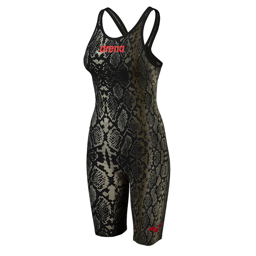 ARENA WOMEN'S POWERSKIN CARBON AIR2 OPEN BACK LIMITED EDITION - BLACK PYTHON