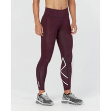 Load image into Gallery viewer, WOMEN&#39;S MID-RISE PRINT COMPRESSION TIGHTS - COMPRESSION LEGGINGS
