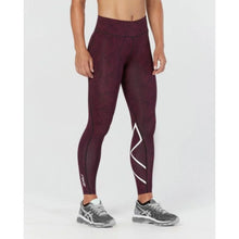 Load image into Gallery viewer, WOMEN'S MID-RISE PRINT COMPRESSION TIGHTS - COMPRESSION LEGGINGS
