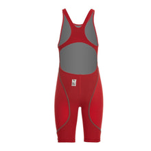 Load image into Gallery viewer, arena Race Suit for Girls in Red - Girls’ Powerskin ST 2.0 Full Body Short Leg Open Back Kneeskin back