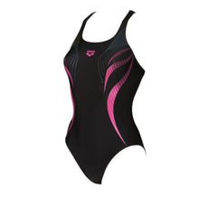 Load image into Gallery viewer, ONLY SIZE 32 - WOMEN'S FLOW V BACK - BLACK - OntarioSwimHub