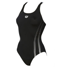 Load image into Gallery viewer, ONLY SIZE 32 - WOMEN'S SHADOW ONE-PIECE SWIMSUIT - BLACK/WHITE - OntarioSwimHub