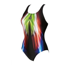 Load image into Gallery viewer, ONLY SIZE 32 - WOMEN'S SHINING V BACK - BLACK - OntarioSwimHub