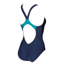 Load image into Gallery viewer, ONLY SIZE 32 - WOMEN'S SHINING V BACK - NAVY - OntarioSwimHub