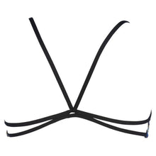 Load image into Gallery viewer, WOMEN'S BANDEAU PLAY BIKINI TOP - BLACK MULTI - OntarioSwimHub