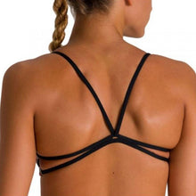 Load image into Gallery viewer, WOMEN'S BANDEAU PLAY BIKINI TOP - BLACK MULTI - OntarioSwimHub