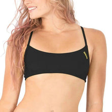 Load image into Gallery viewer, arena-bandeau-play-bikini-top-black-yellow-star-001110-503-ontario-swim-hub-5
