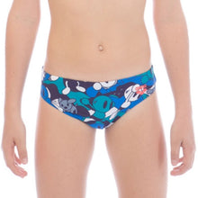 Load image into Gallery viewer, ONLY SIZE 26 - BOYS' CAMO KUN BRIEF - NAVY - OntarioSwimHub