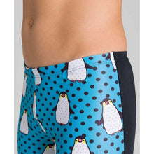 Load image into Gallery viewer, BOYS' CRAZY PENGUINS JAMMER - OntarioSwimHub