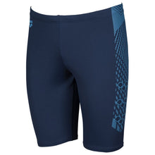 Load image into Gallery viewer, arena-boys-feather-jammer-navy-turquoise-002951-708-ontario-swim-hub-1