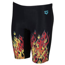 Load image into Gallery viewer, arena-boys-fire-jammer-black-red-multi-004109-500-ontario-swim-hub-1