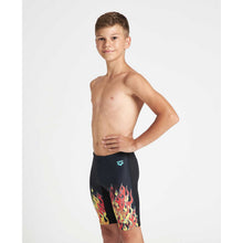 Load image into Gallery viewer, arena-boys-fire-jammer-black-red-multi-004109-500-ontario-swim-hub-4