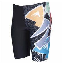 Load image into Gallery viewer, arena-boys-funny-letters-jammer-black-multi-002882-550-ontario-swim-hub-1