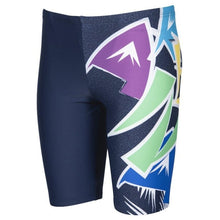 Load image into Gallery viewer, arena-boys-funny-letters-jammer-navy-multi-002882-770-ontario-swim-hub-1
