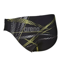 Load image into Gallery viewer, ONLY SIZE 26 - BOYS' GLIMMER BRIEF - BLACK - OntarioSwimHub